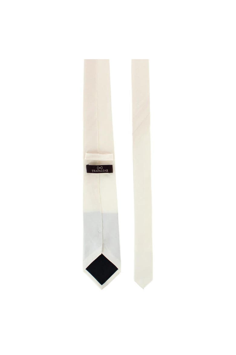 Sutton Solid Color Silk Necktie, Alternate, color, Ivory