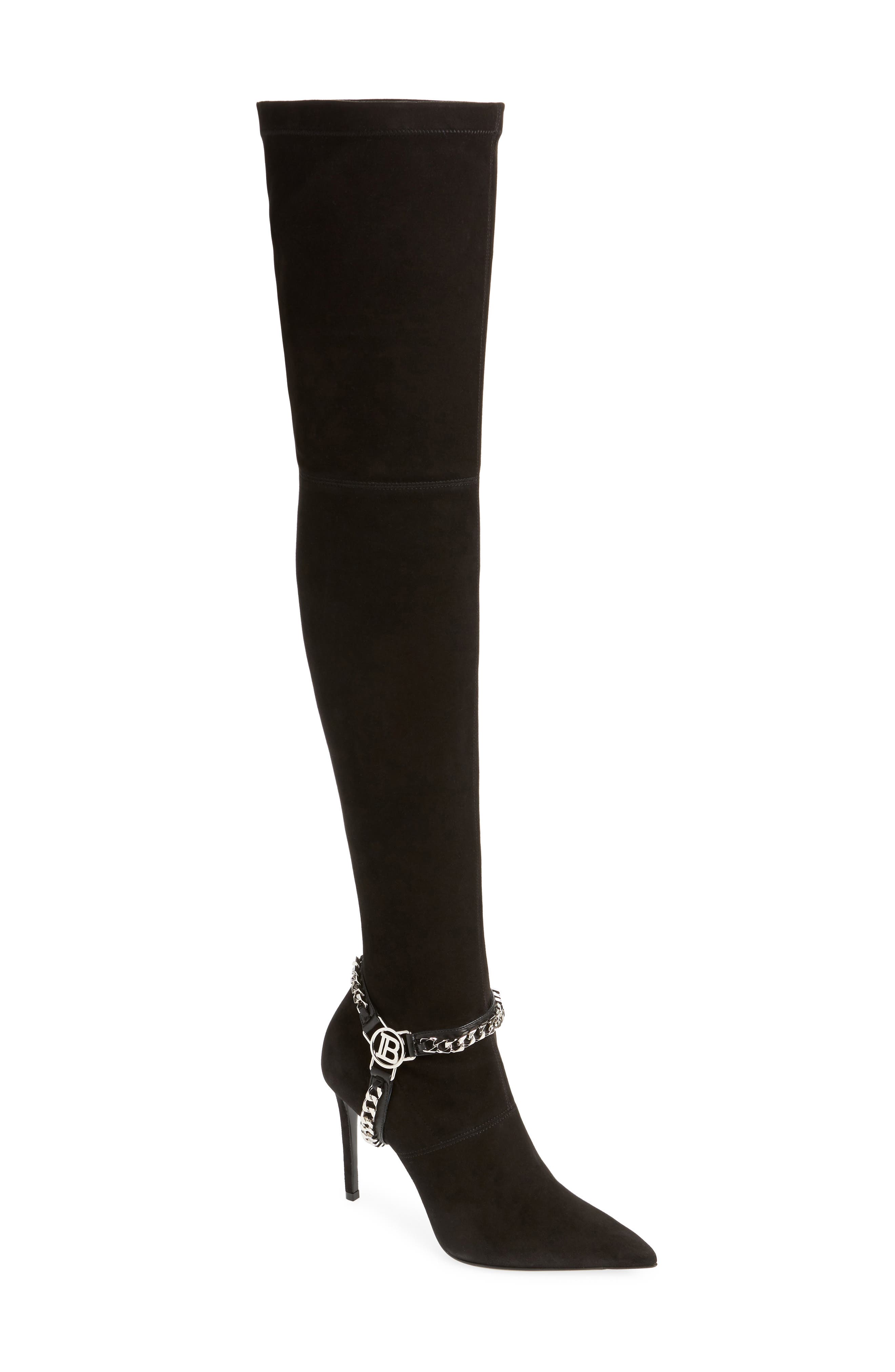 Balmain Onelya Over the Knee Boot, Main, color, 