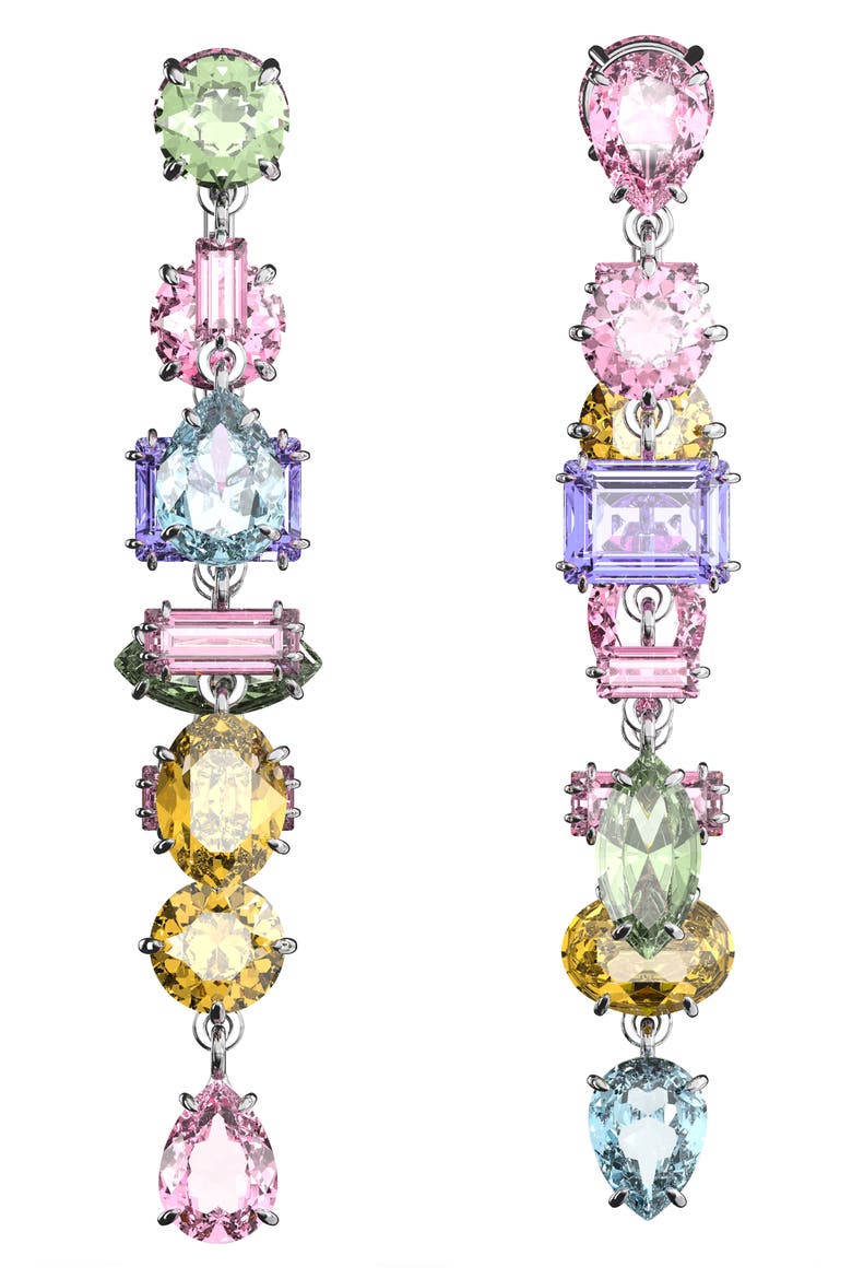 Gema Asymmetric Front/Back Earrings, Main, color, MULTICOLORED