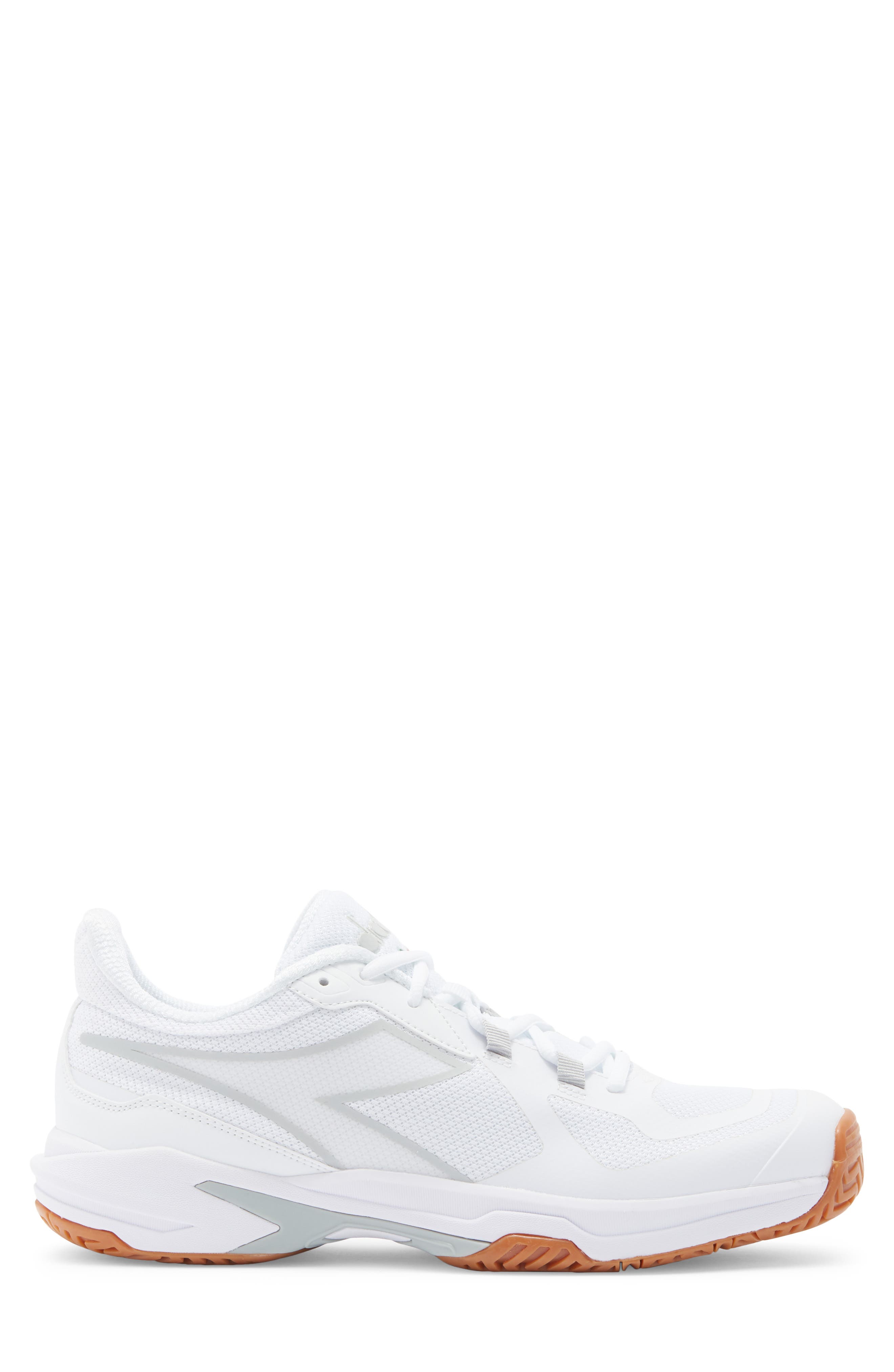 Diadora Trofeo 2 Tennis Shoe, Alternate, color, White/ Silver
