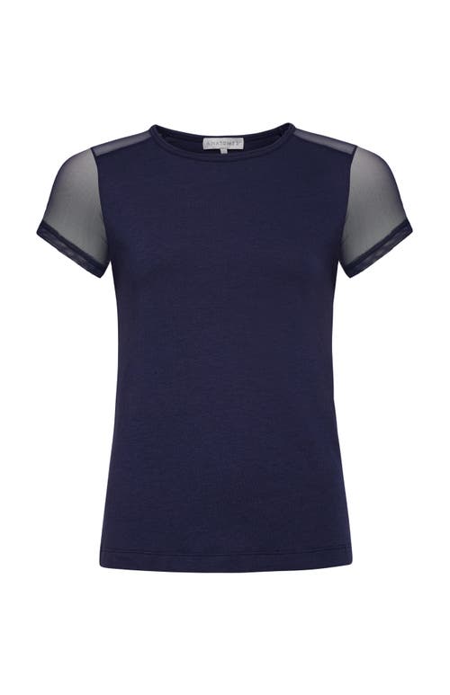 Anatomie Melissa Pima Cotton T-Shirt in Navy 