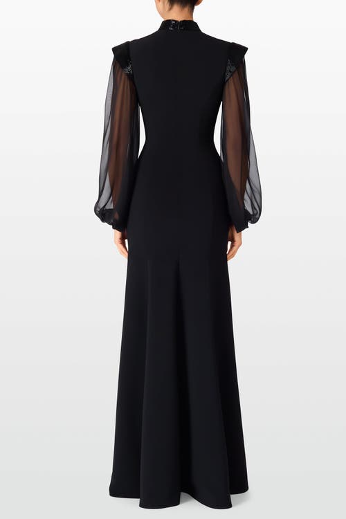 Jenny Packham Isabelle Maxi Dress In Black