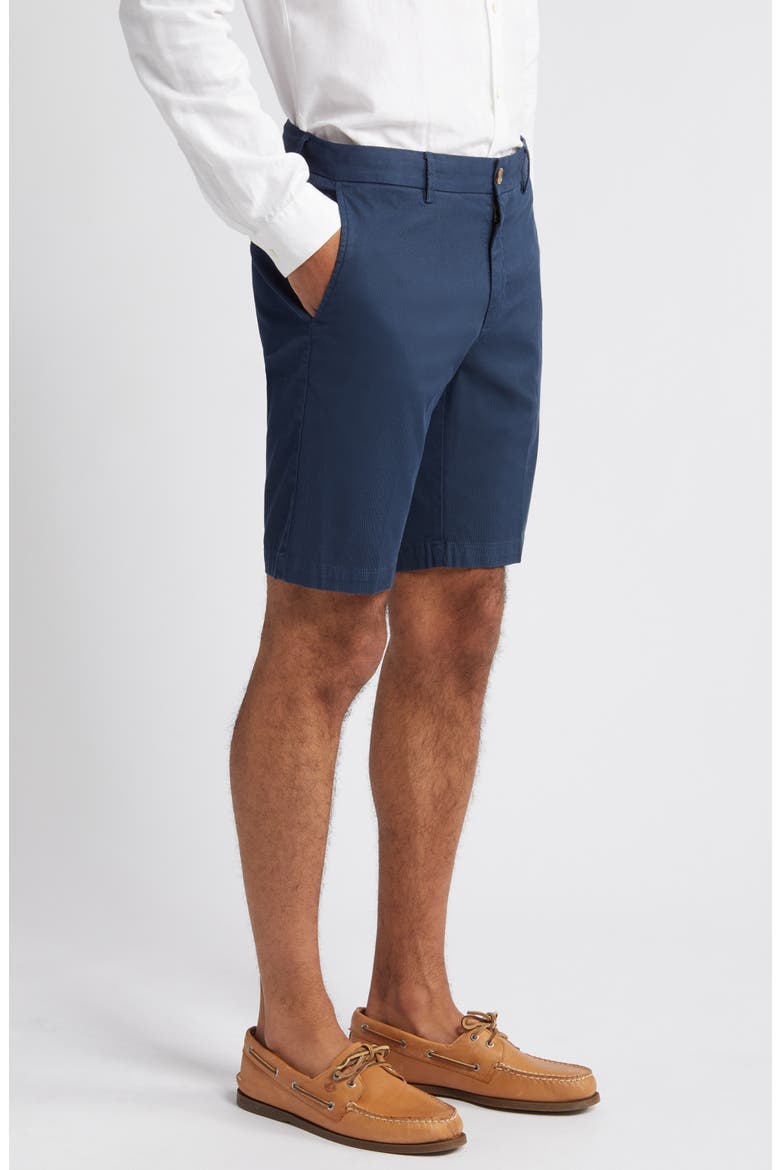 Stretch Cotton & Silk Shorts, Alternate, color, MIDNIGHT