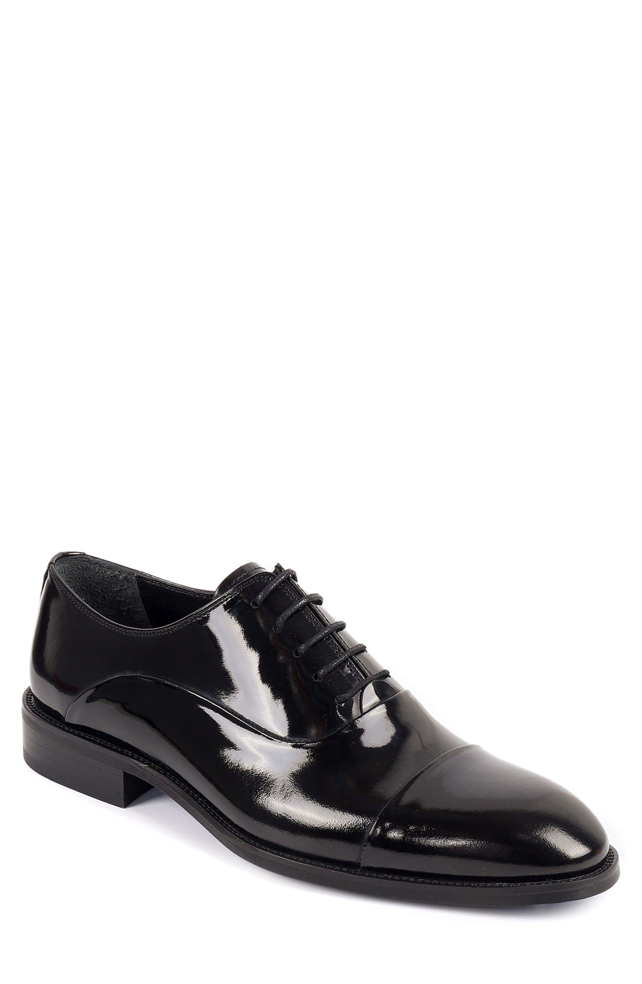 Margutta Cap Toe Oxford, Main, color, BLACK