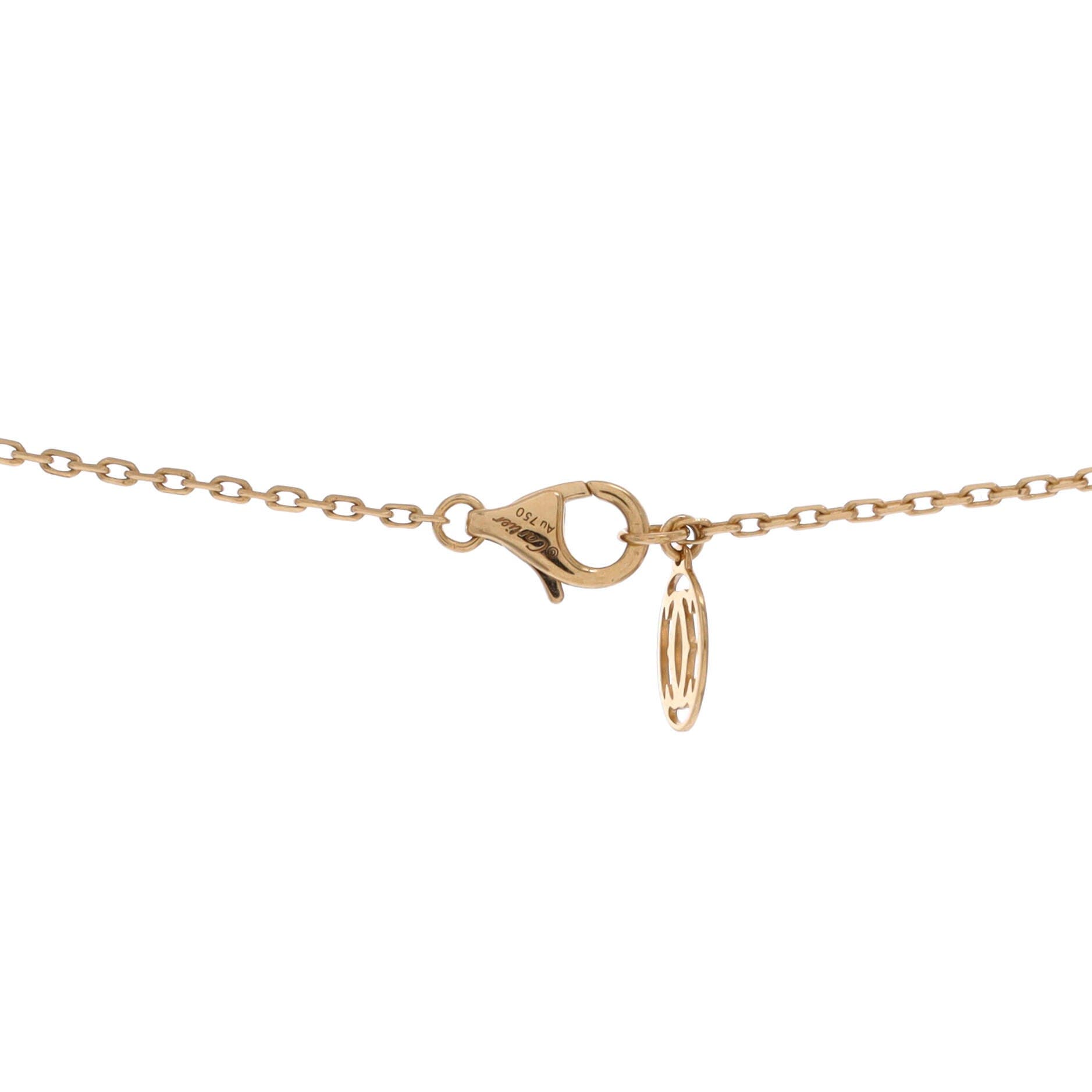 Juste un Clou Pendant Necklace 18K Yellow Gold and Pave Diamonds, Alternate, color, Metallic Gold