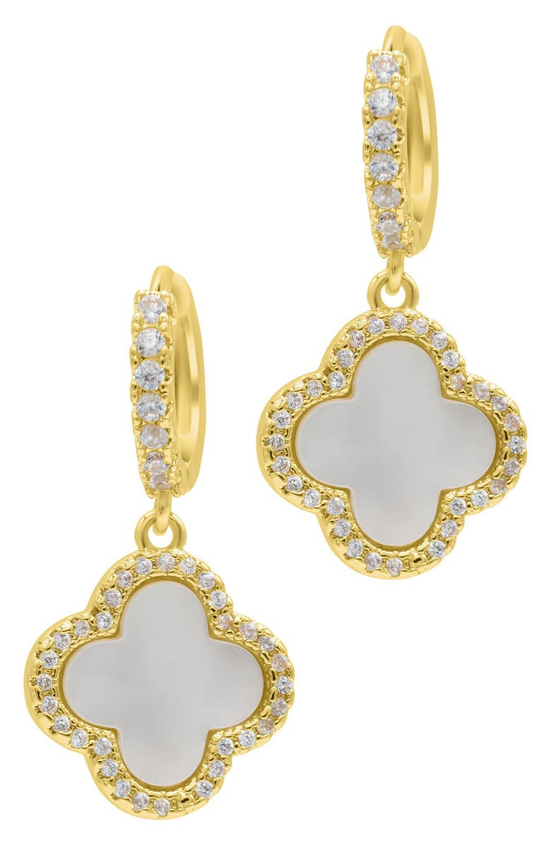 Adornia Clover Drop Earrings & Station Necklace Set, Alternate, color, 