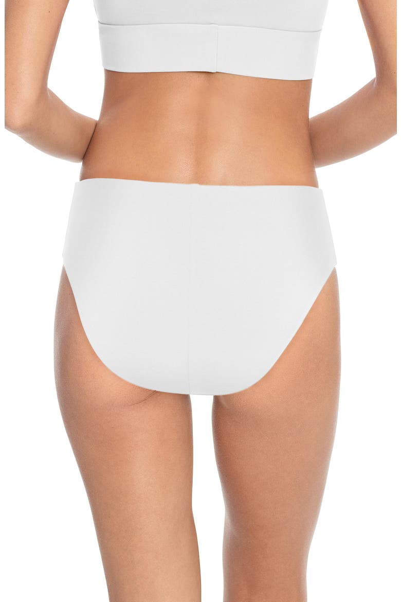 Ava High Waist Bikini Bottoms, Alternate, color, WHITE