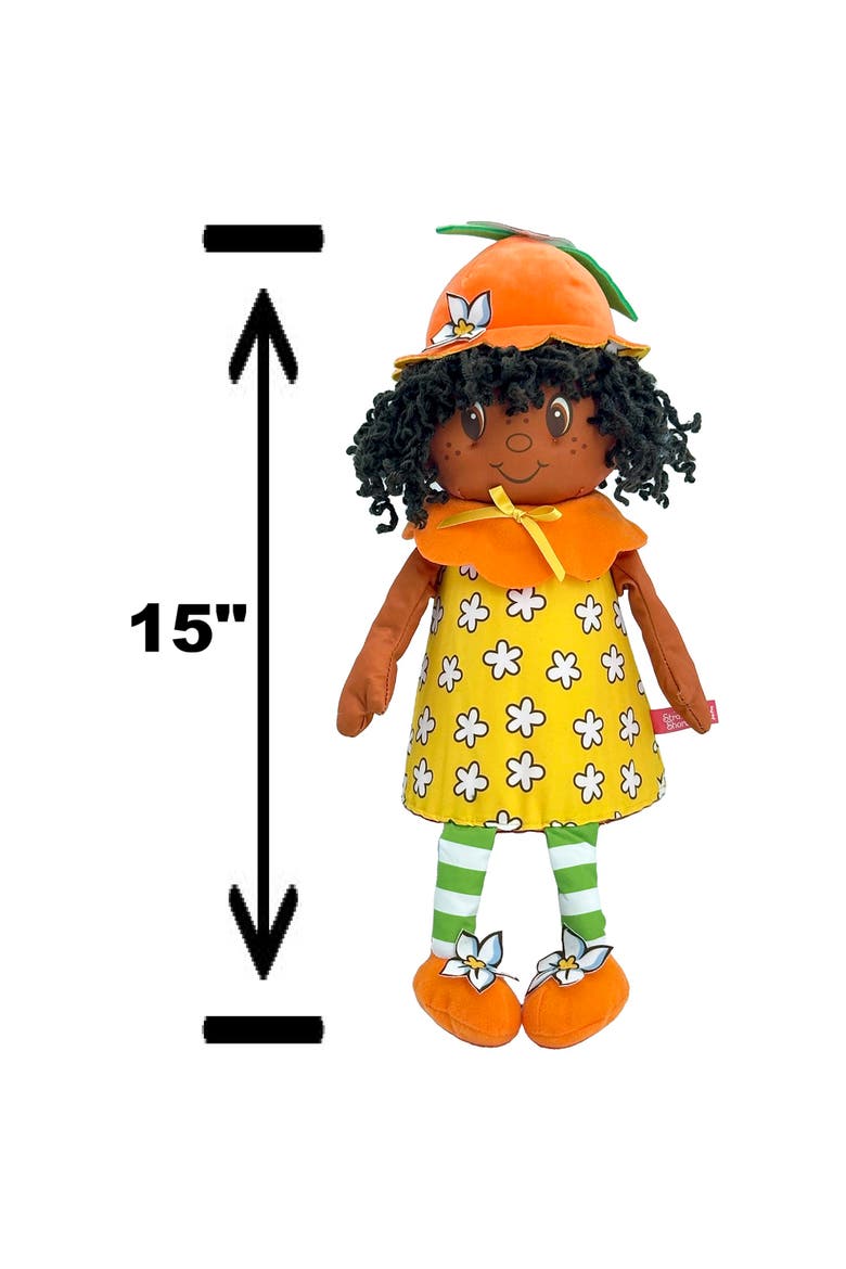 Pop n Flip 15 Inch Orange Blossom Plush Doll, Alternate, color, Orange