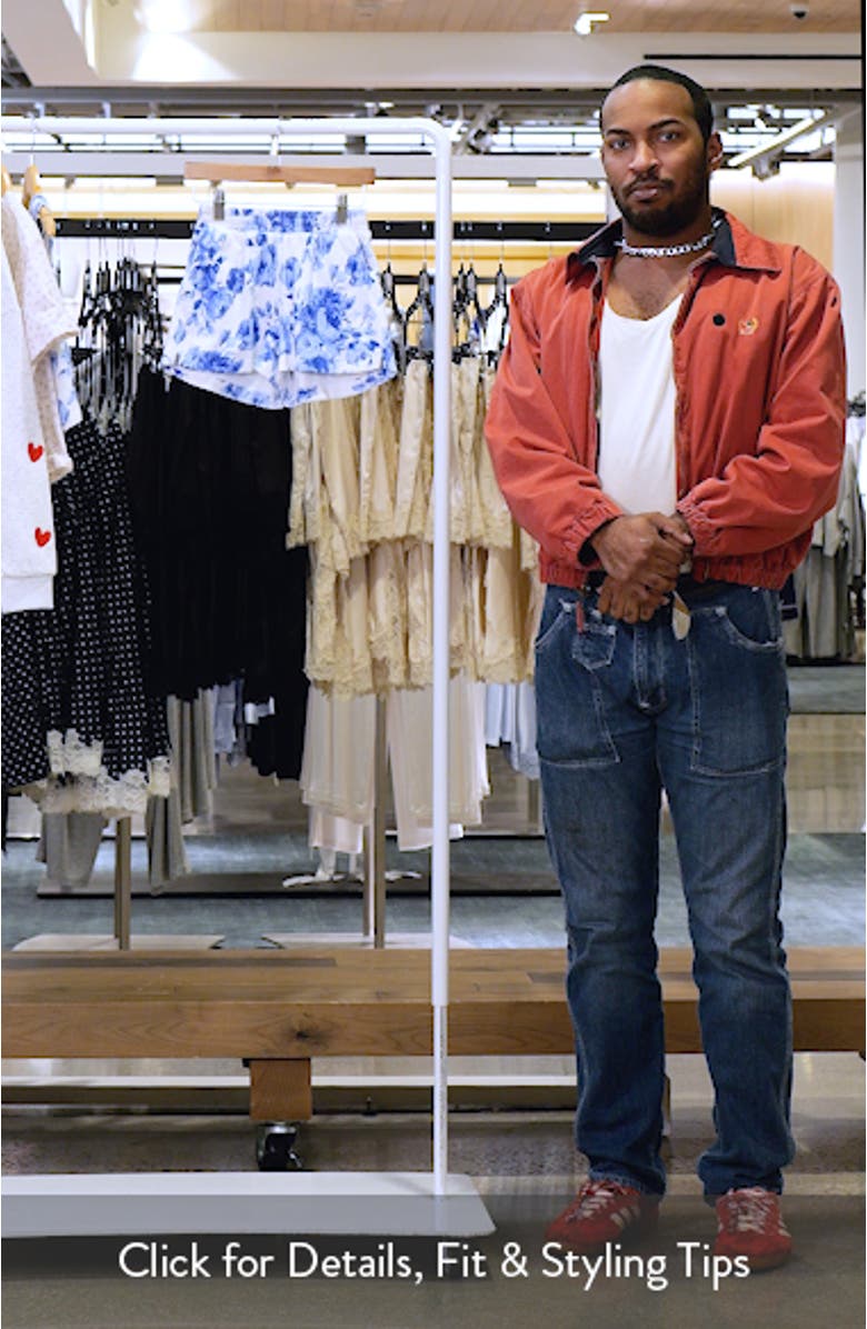 Kids' Floral Cotton Terry Shorts, sales video thumbnail