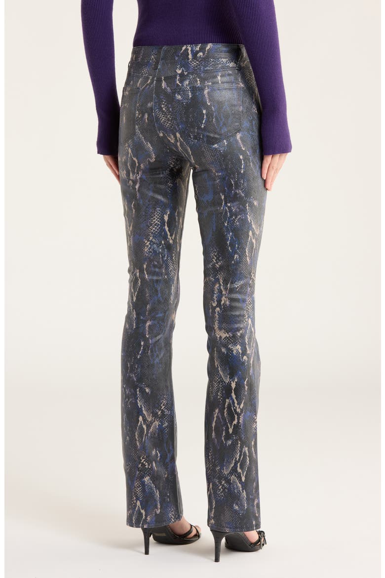 Selma Snakeskin Coated Baby Bootcut Jeans, Alternate, color, MIDNIGHT/ TAN SNAKE