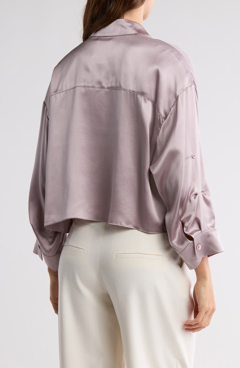 TWP Next Ex Silk Button Front Shirt, Alternate, color,