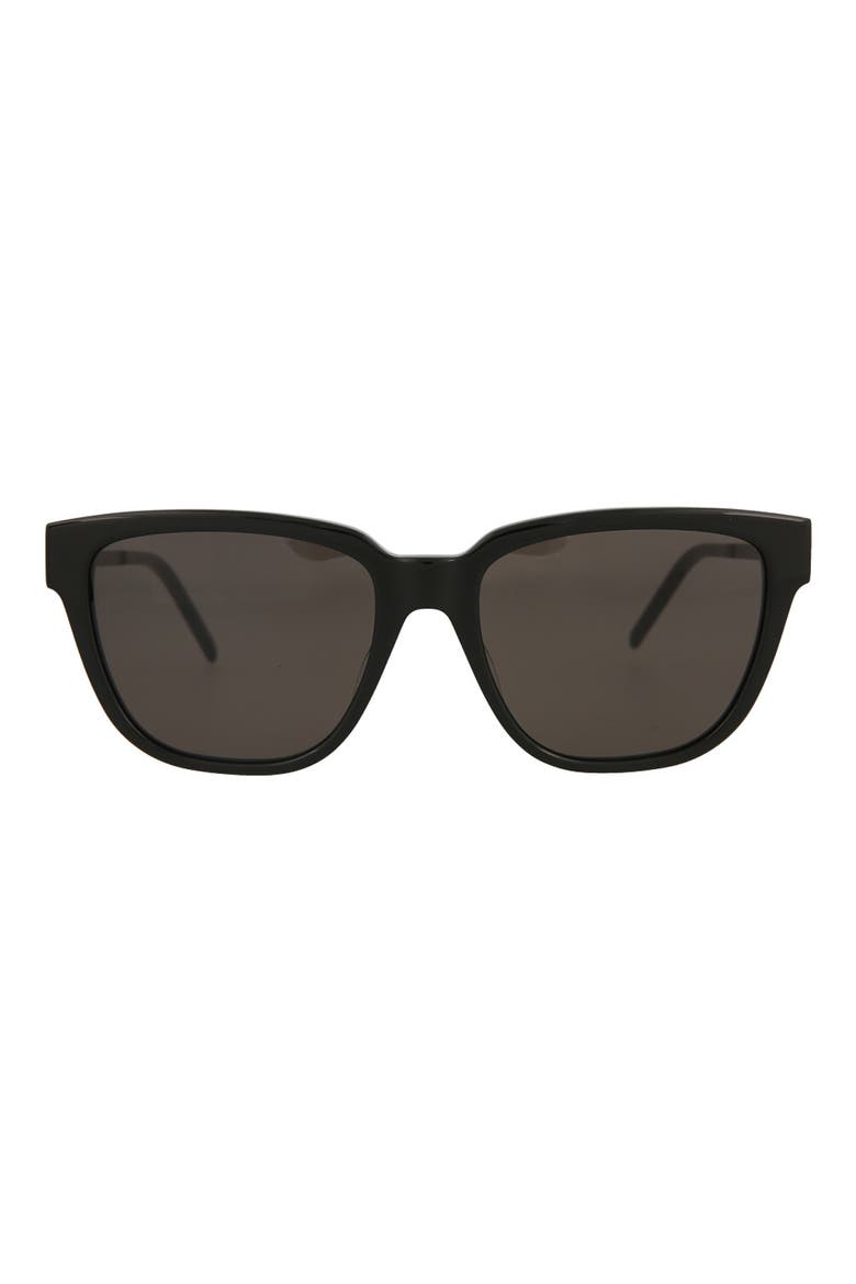 54mm Cat Eye Sunglasses, Main, color, BLACK BLACK BLACK