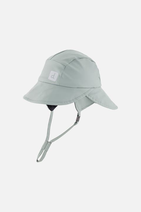 Wide Brim Chin Strap Rain Hat