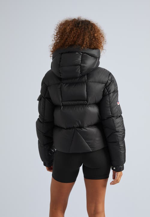 Jack1t High Collar Puffer Jacket In Black
