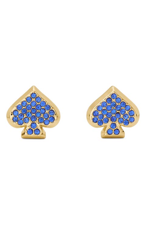 Everyday Spade Pave Stud Earrings