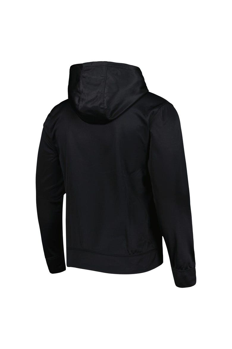 Men's New Era Black Las Vegas Raiders Combine Authentic Split Defense Pullover Hoodie, Alternate, color, Black