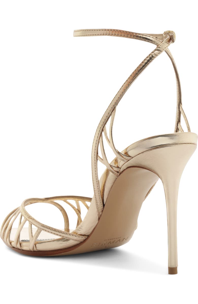 Alexandre Birman Solene Cage Sandal, Alternate, color, Golden