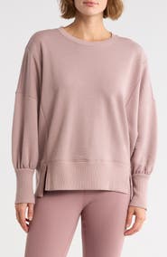 Z by Zella Wind Down Terry Volume Crewneck Sweatshirt
