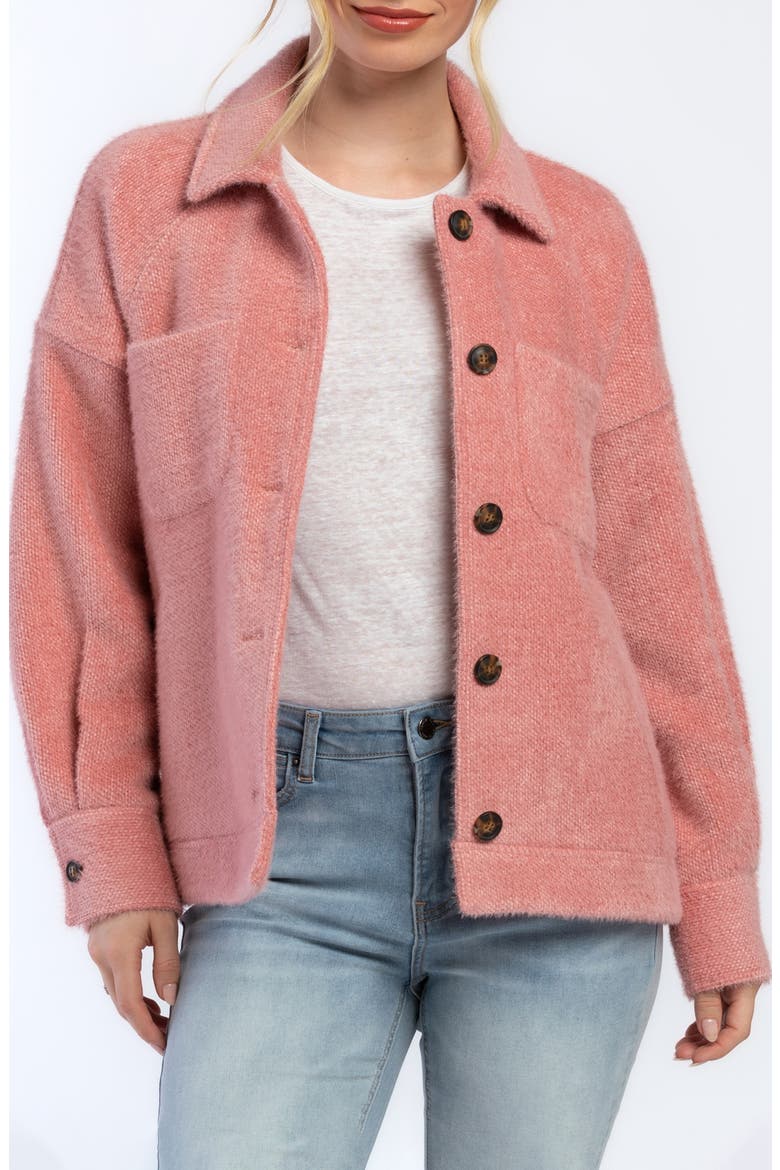 Carmina Brushed Jacket, Main, color, ASH ROSE