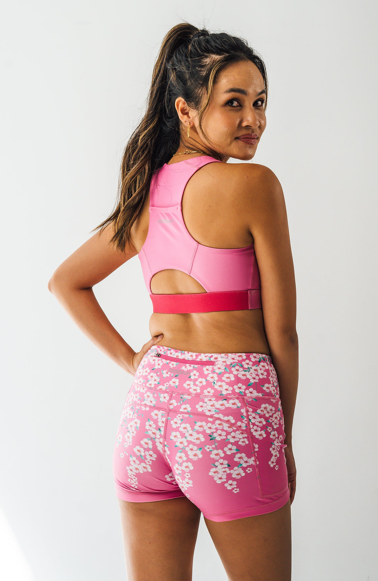 Cooldown Emmy Running Shorts, Alternate, color, Floral