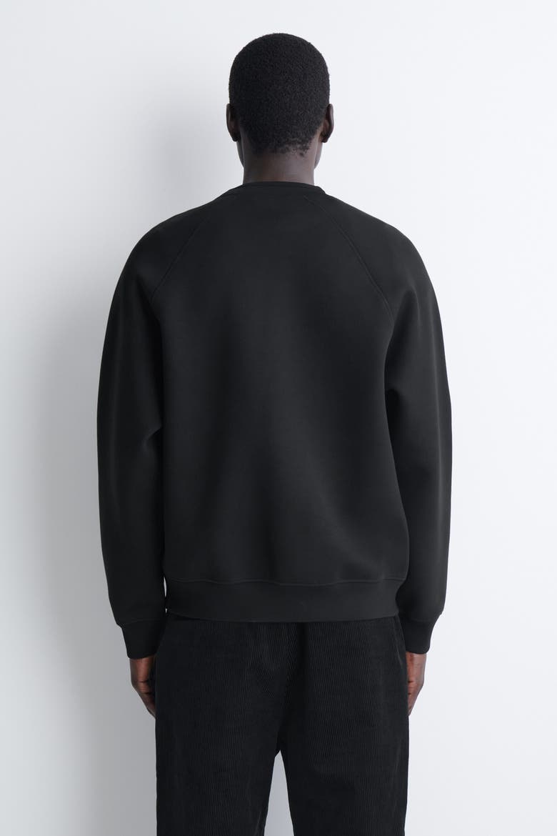 Relaxed Sweatshirt, Alternate, color, BLACK