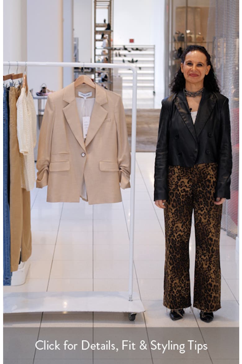 Battista Ruched Sleeve Dickey Blazer video