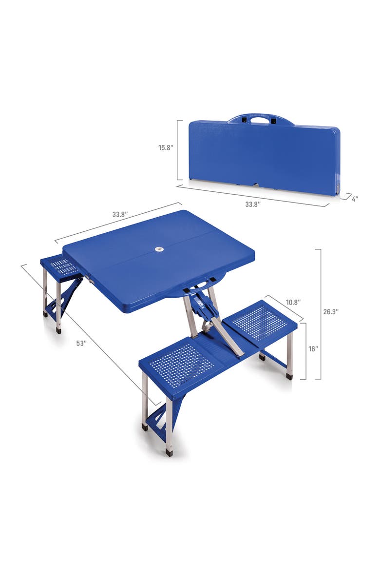 Portable Folding Picnic Table, Alternate, color, BLUE