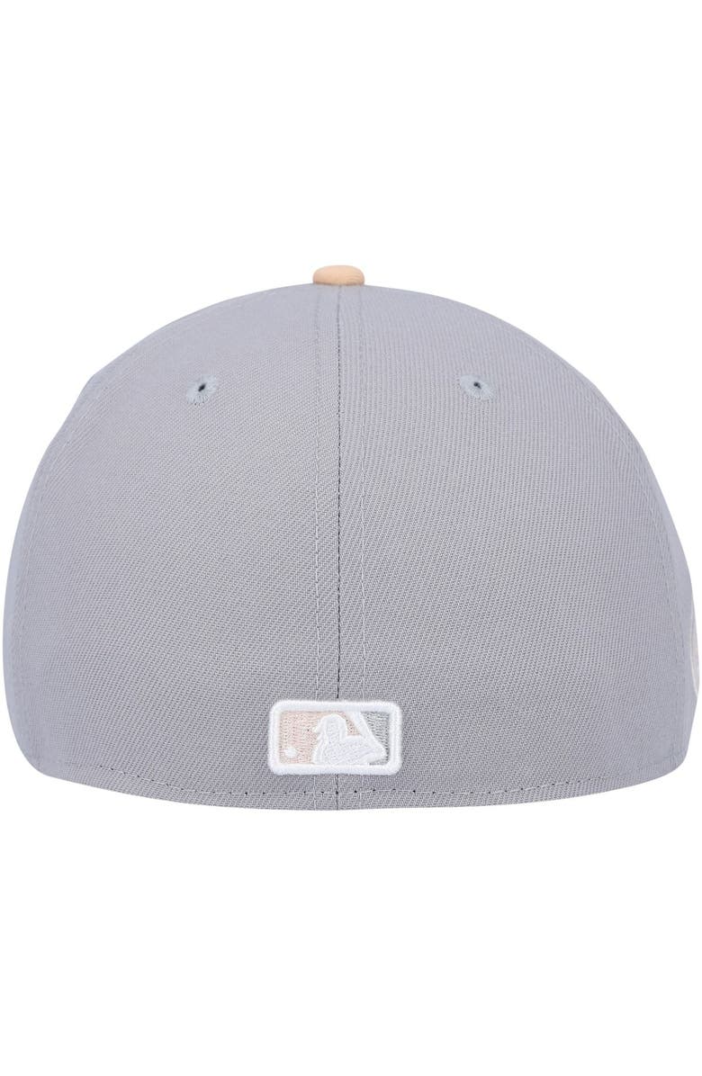 New Era Men's New Era Gray/Peach New York Yankees 2008 MLB All-Star Game Purple Undervisor 59FIFTY Fitted Hat, Alternate, color, 
