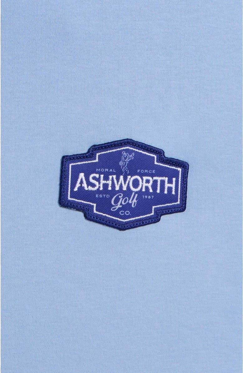 ASHWORTH GOLF AGC Vintage 1/4 Zip, Alternate, color, Chambray