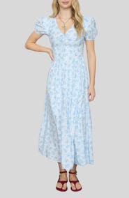 Blu Pepper Floral Print Midi Dress