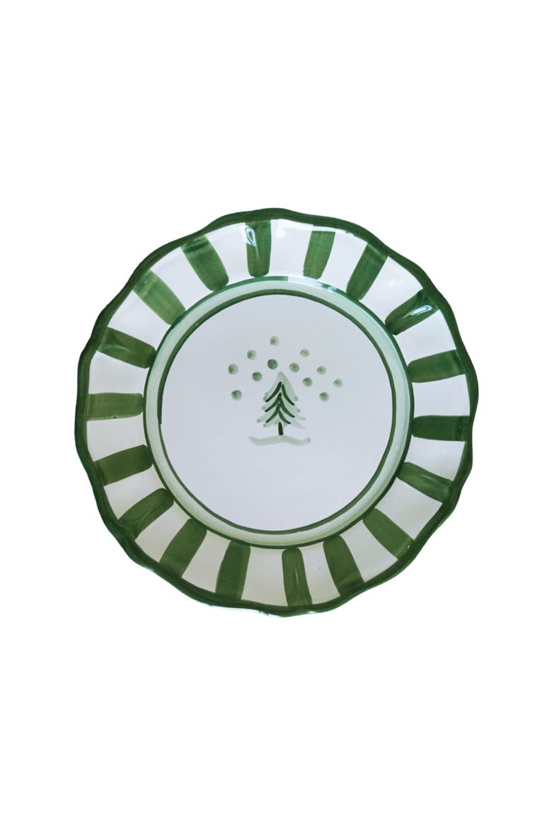 Allegro, Green - Dinner Plate, Main, color, White