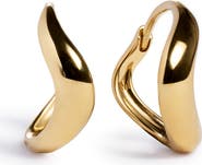 Monica Vinader Swirl Huggie Hoop Earrings