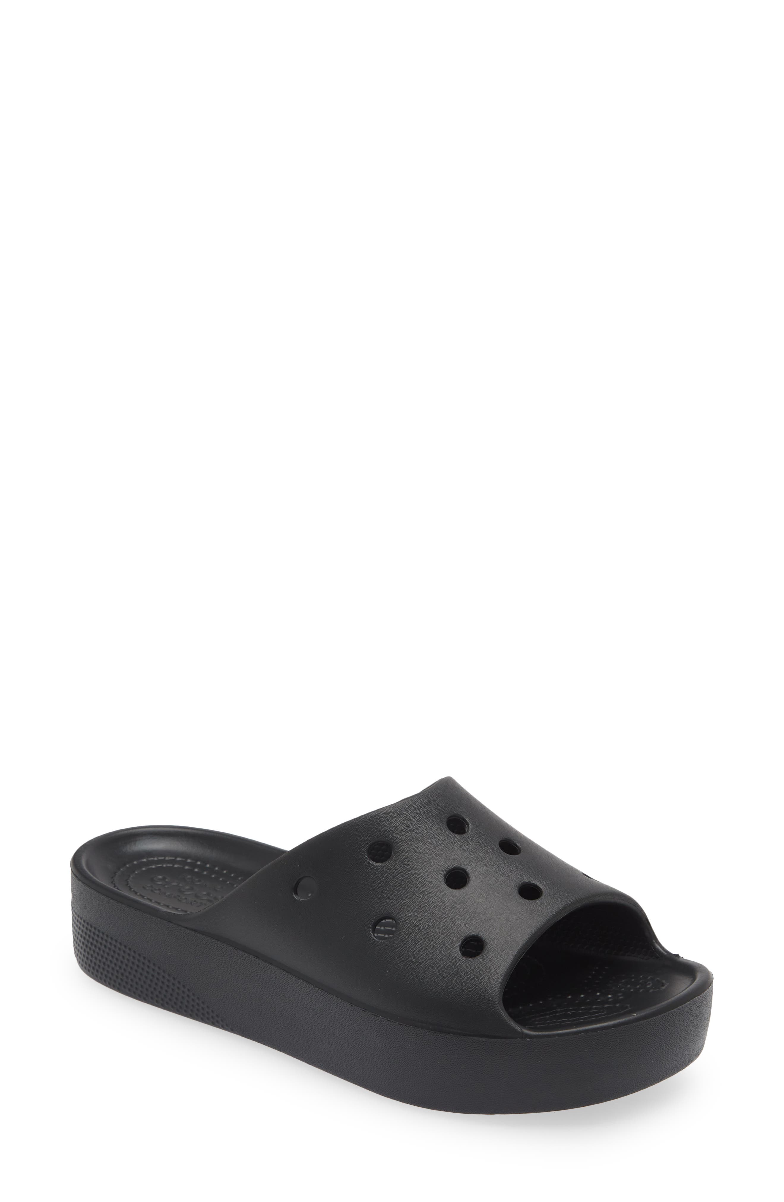 Classic Platform Slide Sandal, Main, color, BLACK