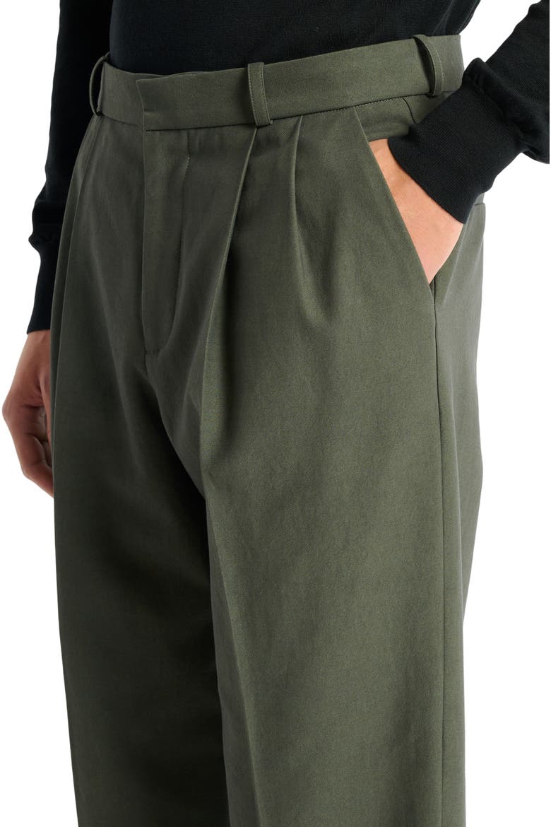 Cotton twill trousers, Alternate, color, khaki