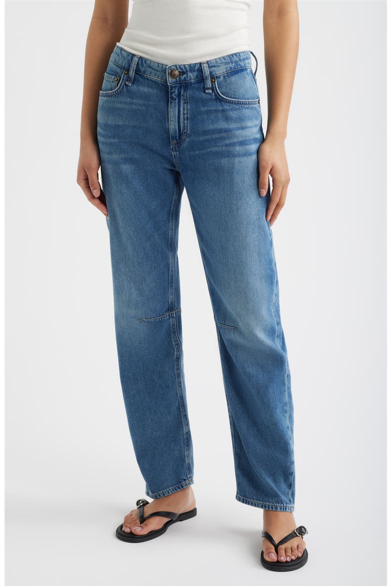 Featherweight Stevie Mid Rise Slim Tapered Jeans, Main, color, ECHO