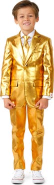 OppoSuits Kids' Groovy Golden Metallic Two-Piece Suit & Tie