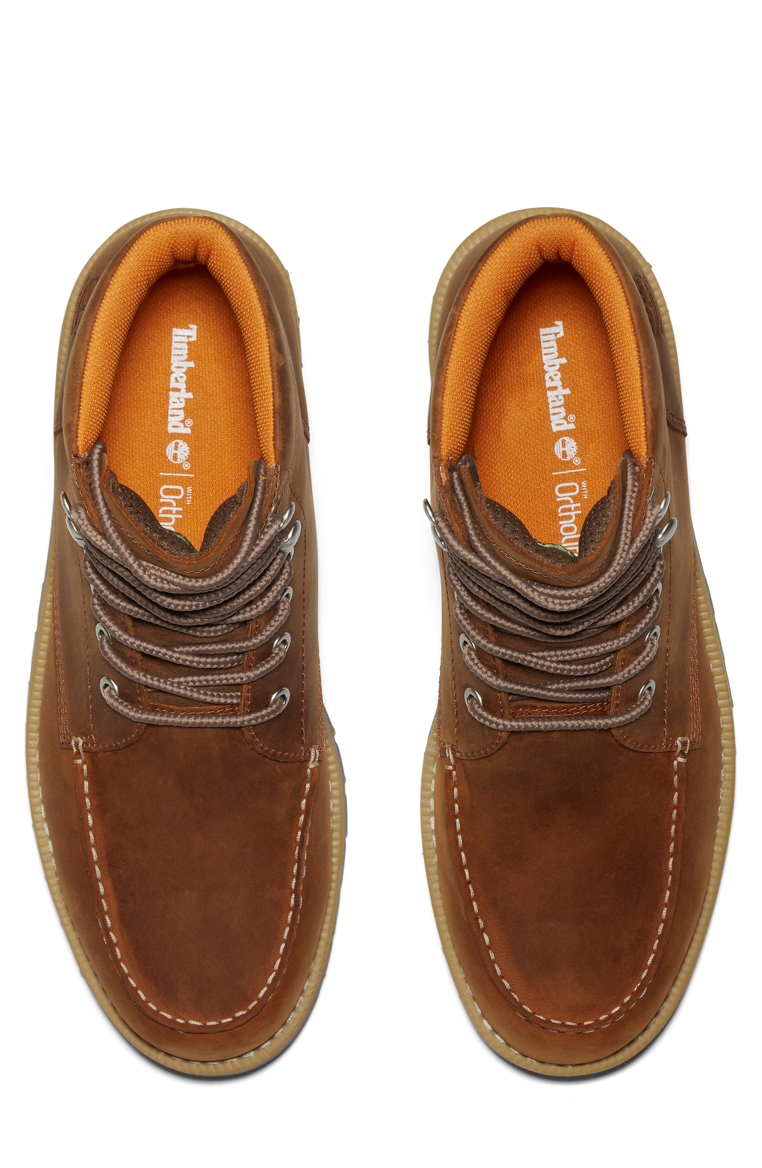 Redwood Falls Waterproof Lace-Up Boot, Alternate, color, SADDLE