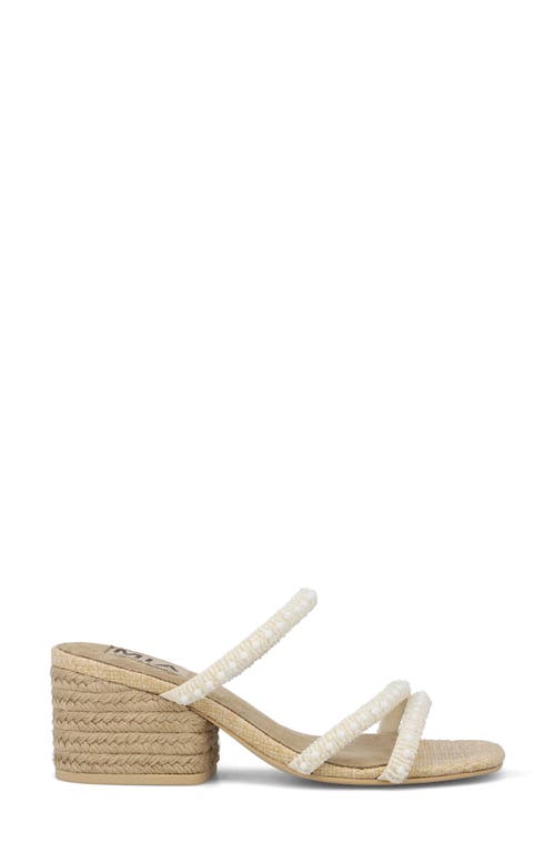 Mia Inara Strappy Block Heel Sandal In Bone