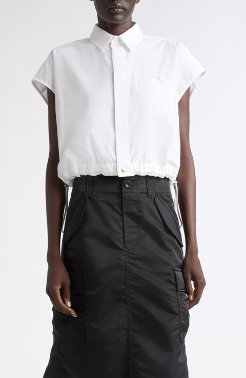 Crop Poplin Shirt