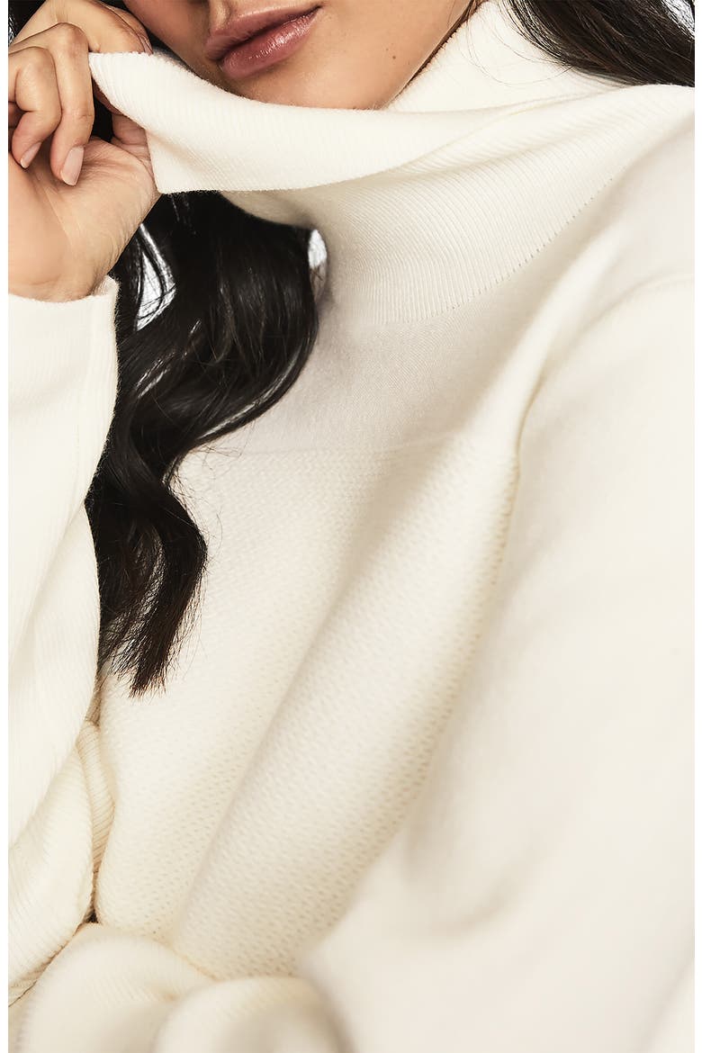 Shea Wool Blend Turtleneck Sweater, Alternate, color, CREAM