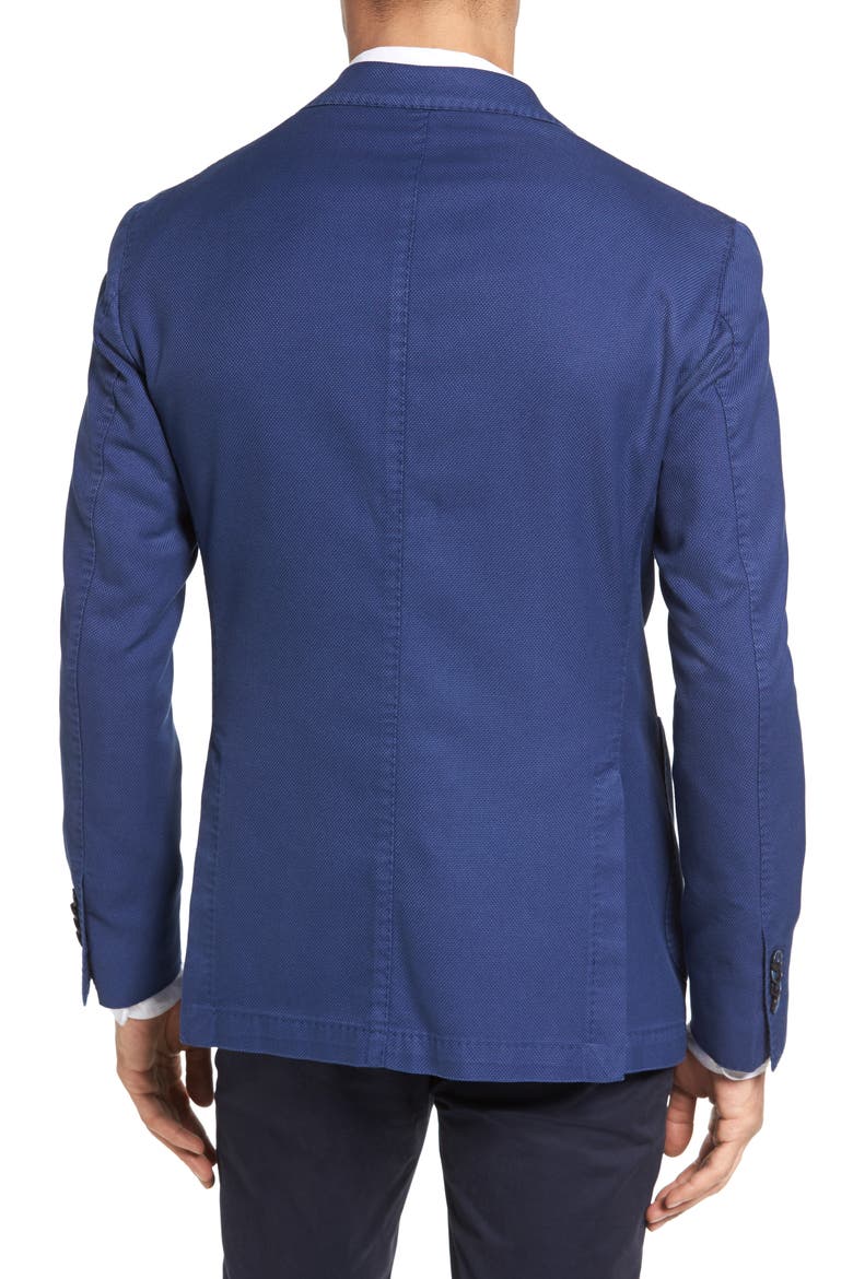 Unconstructed Classic Fit Cotton Blazer, Alternate, color, NAVY