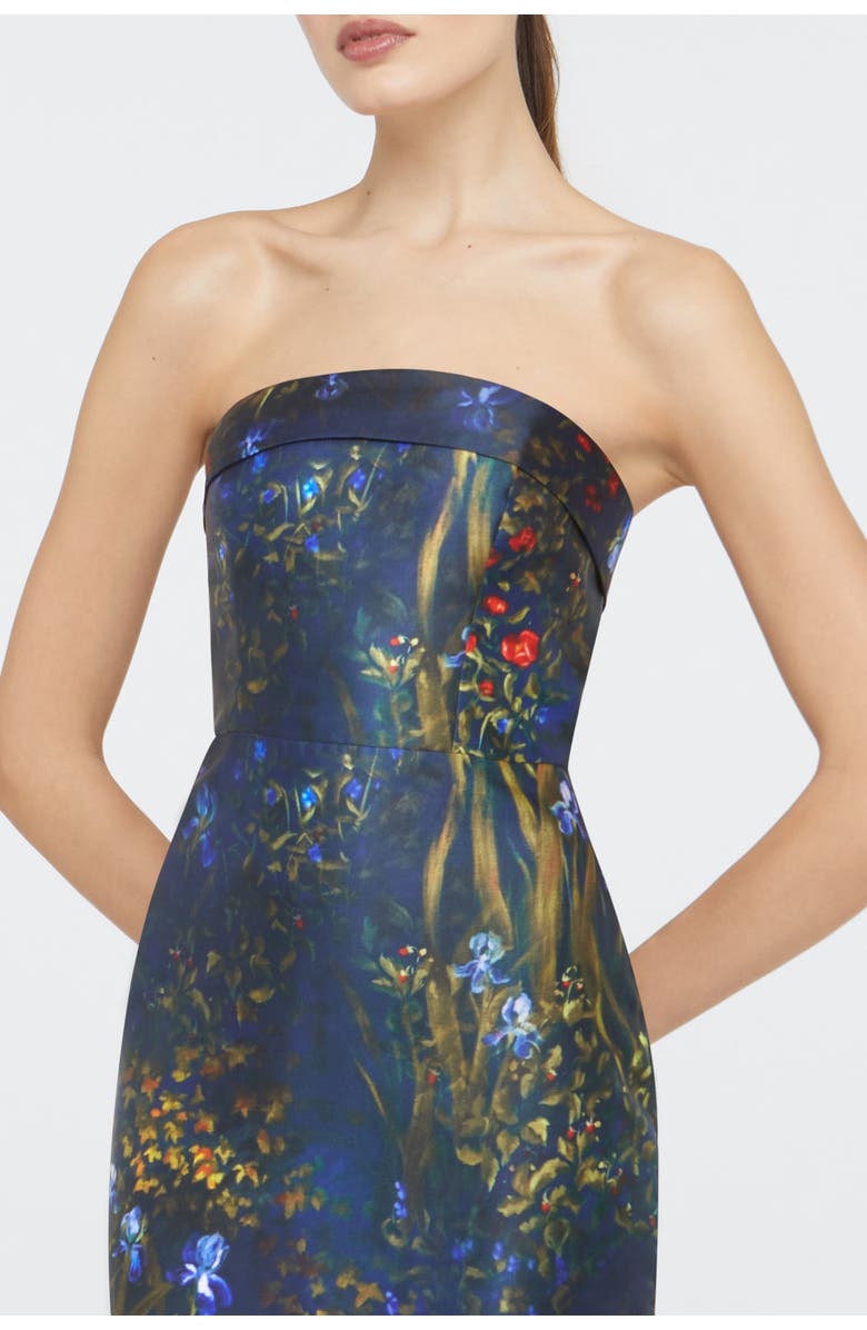 Theia Lynette Strapless Column Gown, Alternate, color,