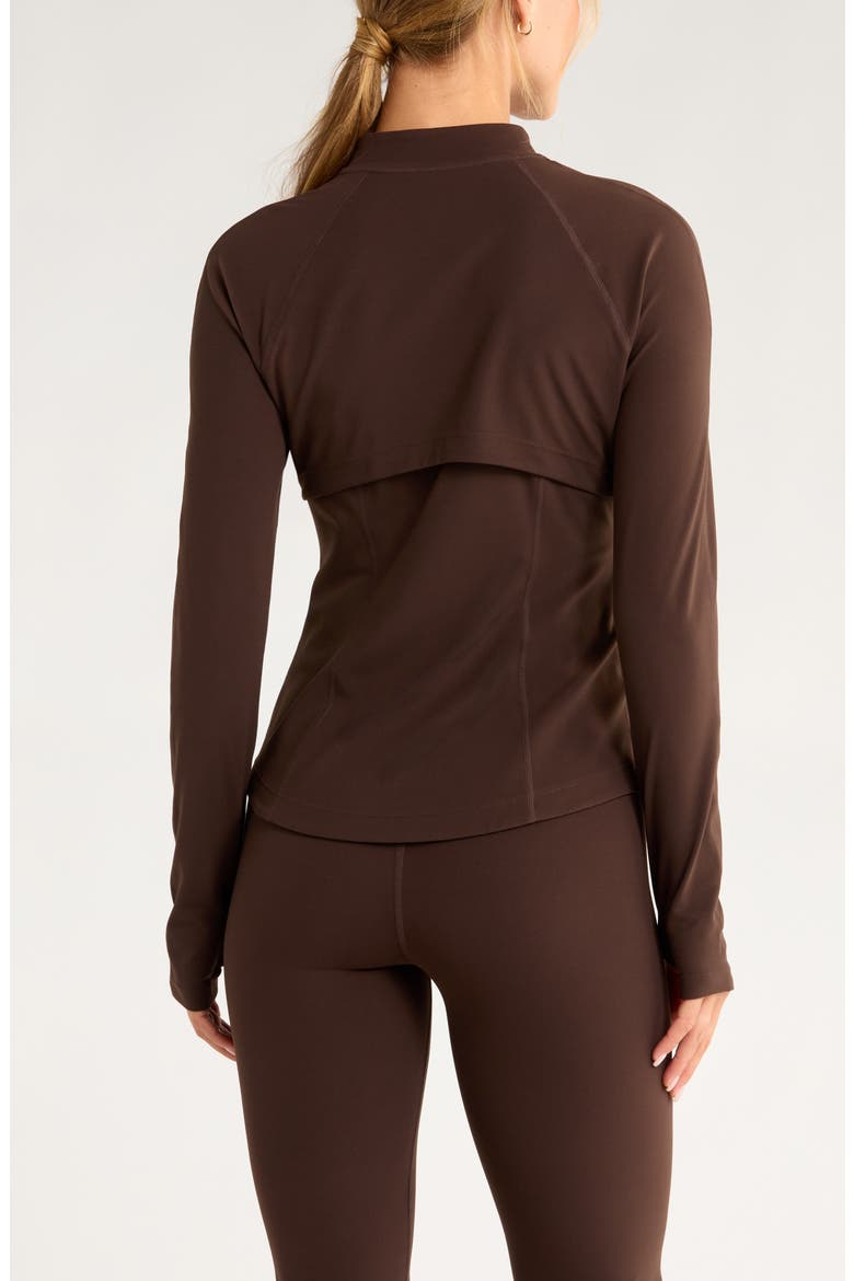 Studio Luxe Active Jacket, Alternate, color, BROWN MOLE