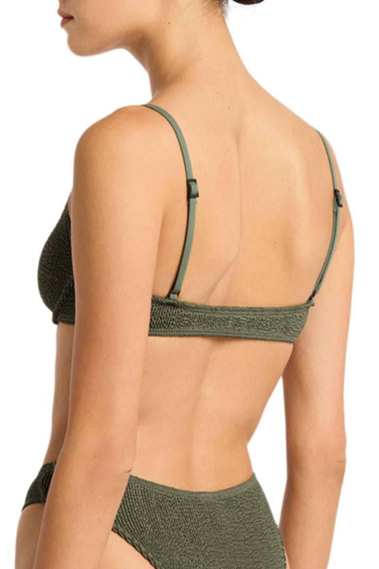 Gracie Balconette Bikini Top, Alternate, color, KHAKI ECO