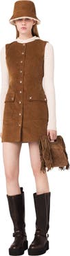 maje Short corduroy dress