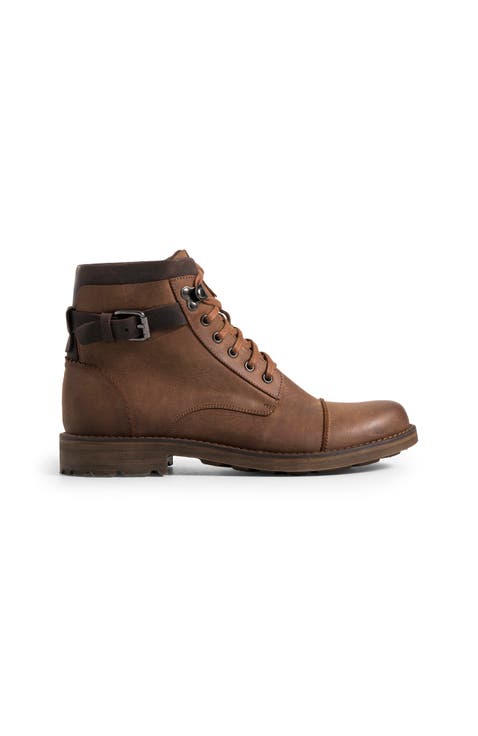 Top Grain Leather Boots For Men Vintage Ankle Boot