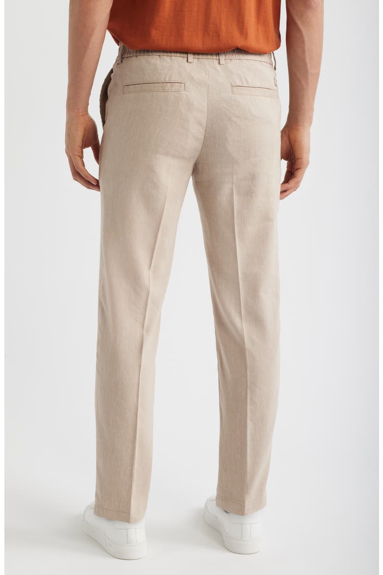 Kane Linen Blend Drawstring Pants, Alternate, color, OPEN BEIGE