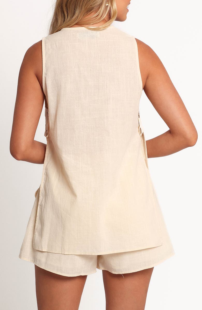 Petal & Pup Miller Cotton Vest & Shorts Set, Alternate, color, Butter Yellow