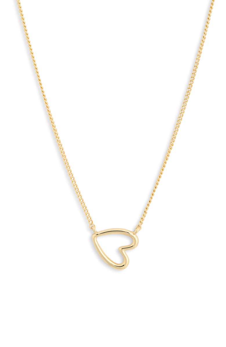 Leith Open Heart Pendant Necklace, Alternate, color, Gold
