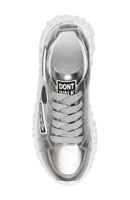 Dkny Lexie Platform Sneaker In Silver